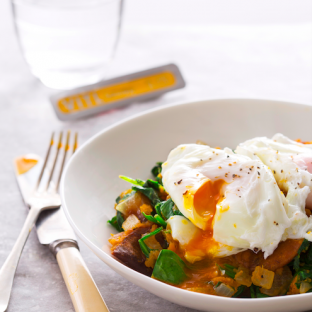 Vitl recipe poached egg and sweet potato